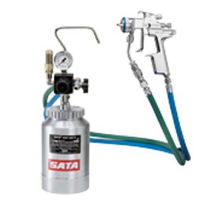SATA mini set 2 con SATAjet 3000 K RP proiettore 1,1, tubo di colore, filtro di materiale 60 msh, paio di tubi 1,5 m