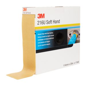 Rotolo abrasivo 3M™ Soft Hand 216U, 114 mm x 25 m,