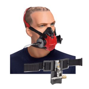 Kit di protezione della respirazione SATA: SATA air star C e cintura con raccordo a forma T e valvola di regolazione del ventaglio, versione senza unità di cintura a carboni attivi