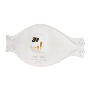 3M™ Aura™ Respiratore antiparticolato, FFP2, con valvola, 9322+
