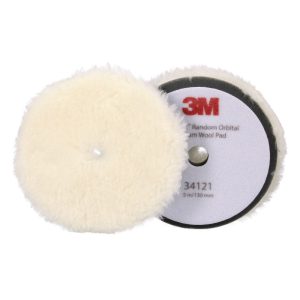 Cuffia in lana per paste abrasive per lucidatrici rotorbitali 3M™ Perfect It™ Medio Bianco