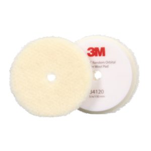 Cuffia in lana per paste abrasive per lucidatrici rotorbitali 3M™ Perfect It™ Grana Grossa Bianco