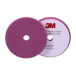 Tampone in spugna morbida per pasta abrasiva per lucidatrici rotorbitali 3M™ Perfect-It™, viola, 150 mm (6 in), 34127